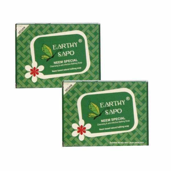 earthy sapo neem special cleansing anti infective bathing soap 100g x 2 product images orvl9xpi7az p591062873 0 202202241544