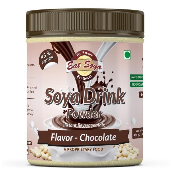 eat soya be smart eat smart instant soy drink powder chocolate flavor 400 g sugar free vegan non gmo 45 protein product images orvji1w2fek p591111152 0 202202260142