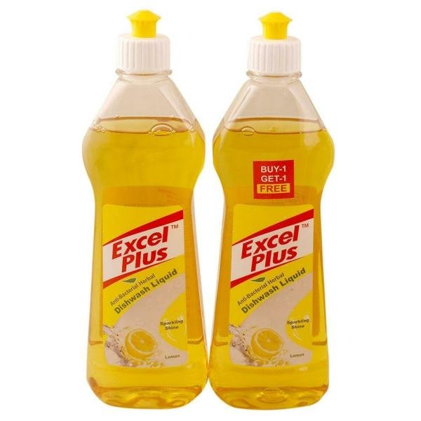 excel plus anti bacterial herbal lemon dishwash liquid 500 ml buy 1 get 1 free product images o490935509 p590834909 0 202203152232