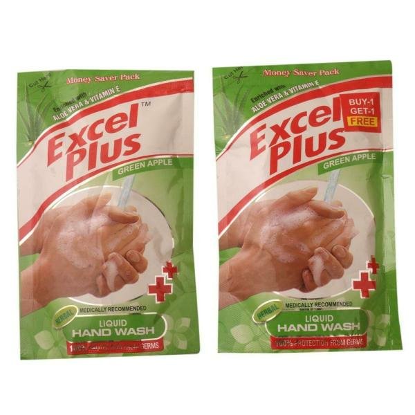 excel plus green apple liquid hand wash refill 185 ml buy 1 get 1 free product images o492519274 p590834994 0 202203152252