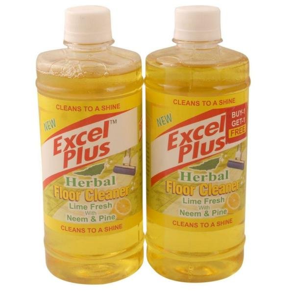 Excel Plus Herbal Lime Fresh with Neem & Pine Floor Cleaner 500 ml ( Buy 1 Get 1 Free)