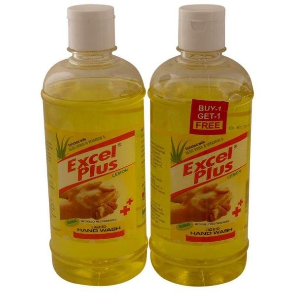 excel plus lemon liquid hand wash 500 ml buy 1 get 1 free product images o492519268 p590834991 0 202203150320