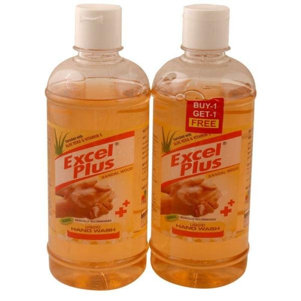 excel plus sandalwood liquid hand wash 500 ml buy 1 get 1 free product images o492519270 p590834993 0 202203150443