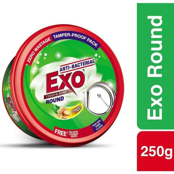 Exo Touch & Shine Ginger Twist Anti-Bacterial Dishwash Bar 250 g (Get Exo Super Scrubber Free)