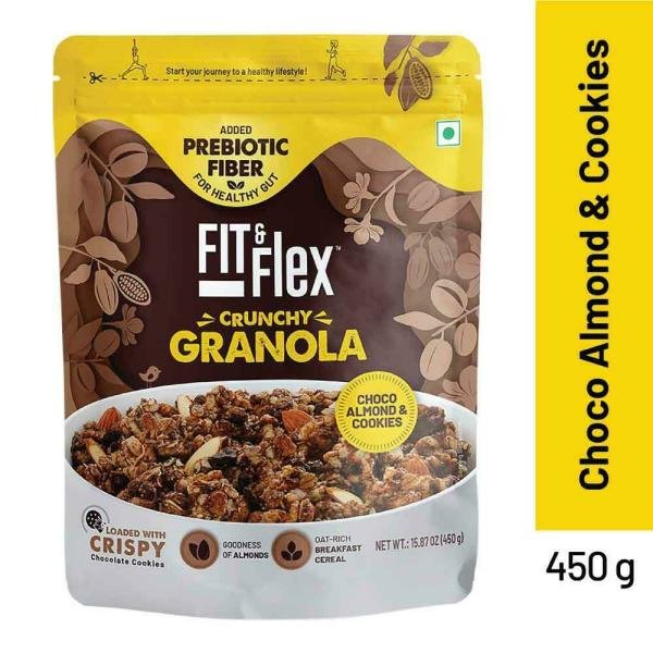 fit flex choco almond cookies crunchy granola 450 g product images o492369717 p590795432 0 202203170903