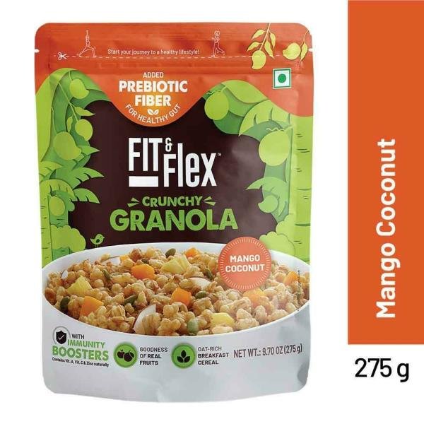 fit flex mango coconut crunchy granola 275 g product images o492369721 p590795435 0 202203170552