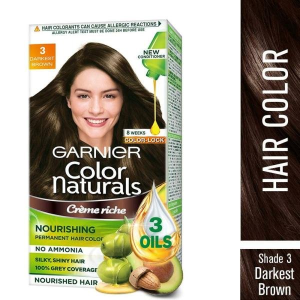 garnier color naturals creme riche ammonia free hair color darkest brown 3 70 ml 60 g product images o490004626 p490004626 0 202203150837