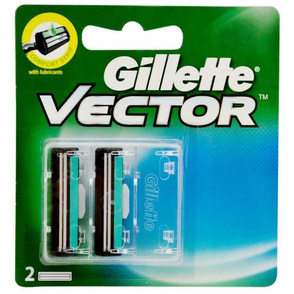 Gillette Vector Shaving Cartridge Twin Blades 2 pcs