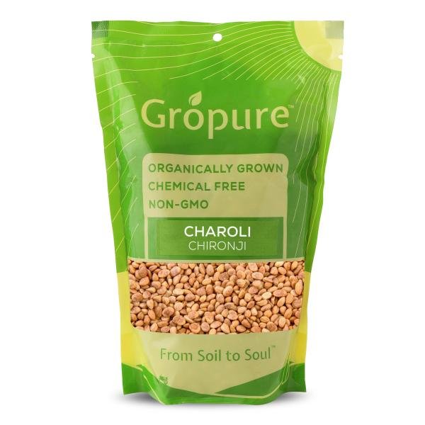 Gropure Organic Chironji Seeds (Almondette / Charoli Seeds) 100G