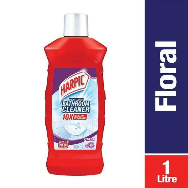 harpic floral disinfectant bathroom cleaner 1 l product images o491637465 p590034280 0 202203240832