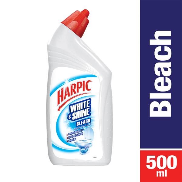 harpic white shine bleach disinfectant toilet cleaner 500 ml 0 20220505