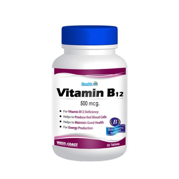 healthvit vitamin b12 500mcg supplement 60 tablets product images orvgw46fj9k p590838400 0 202111011556