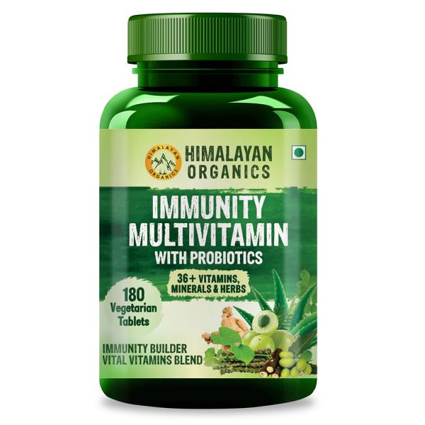 himalayan organics immunity multivitamin with probiotics with vitamin c d k2 zinc ginseng giloy biotin for men women supplement 180 tablets product images orvukivaapb p590810834 0 202110041654