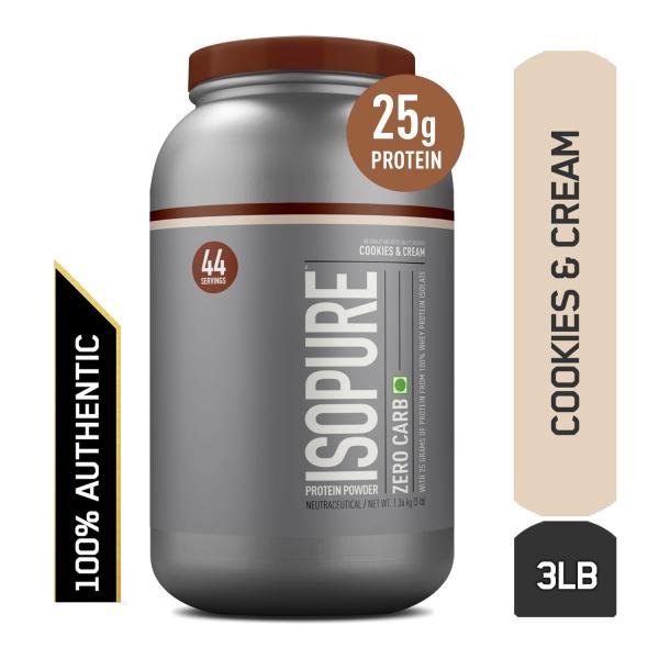 isopure zero carb cookies cream 100 whey protein isolate powder 1 36 kg product images orvjlojvk0x p590362531 0 202107221151