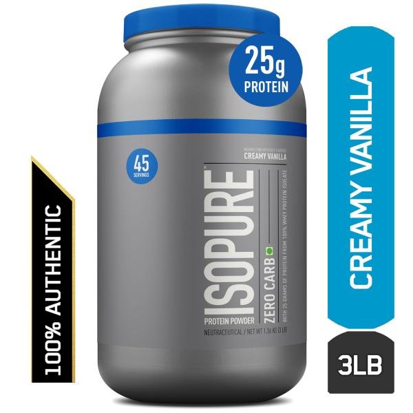 isopure zero carb creamy vanilla 100 whey protein isolate powder 1 36 kg product images orvidezhyhq p590362690 0 202107231448