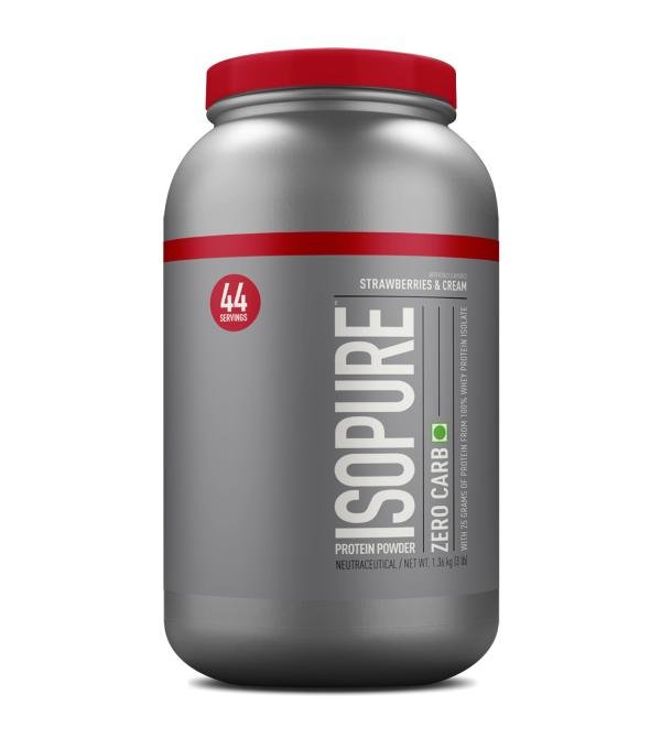 isopure zero carb strawberries cream 100 whey protein isolate powder 1 36 kg product images orvly8kzuxd p590363300 0 202107271151