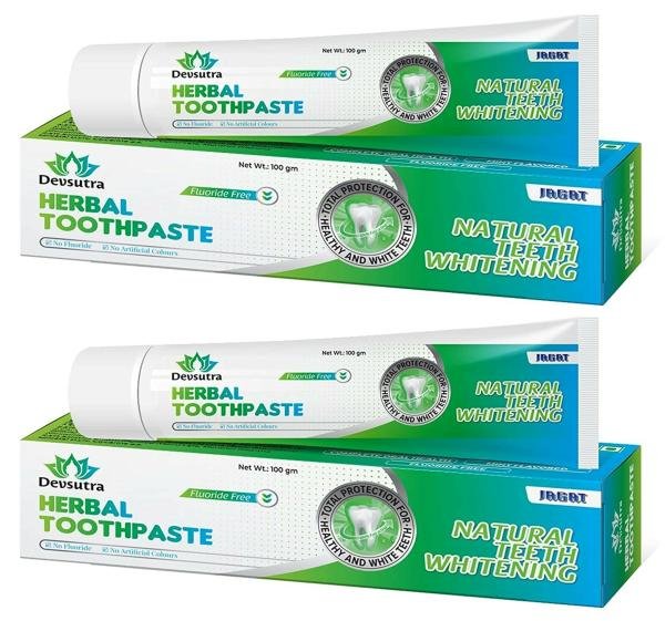 jagat devsutra dr recommended ayurvedic herbal fresh mint flavour toothpaste combo pack offer pack of 2 100g x 2 product images orvul5v5f07 p591182199 0 202203011347