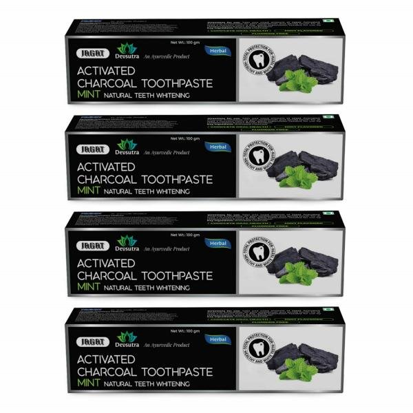 jagat devsutra dr trusted ayurvedic herbal activated charcoal toothpaste for teeth whitening pack of 4 100g x 4 product images orvyzlkorxw p591182165 0 202203011344