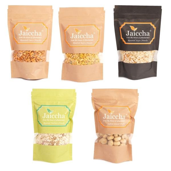 jaiccha namkeen snacks best of 5 oats soya bajri nachini juwar chiwda namkeen pouches product images orvoqsjyqlc p591125041 0 202202261157