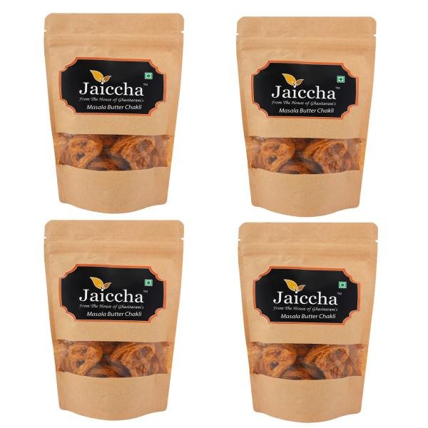 jaiccha namkeen snacks masala butter chakli 100 g pack of 4 product images orvadq0aiyy p591124823 0 202202261149