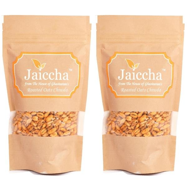 jaiccha namkeen snacks roasted oats chiwda 75 g brown pouch pack of 2 product images orvi72zbe2y p591125021 0 202202261156