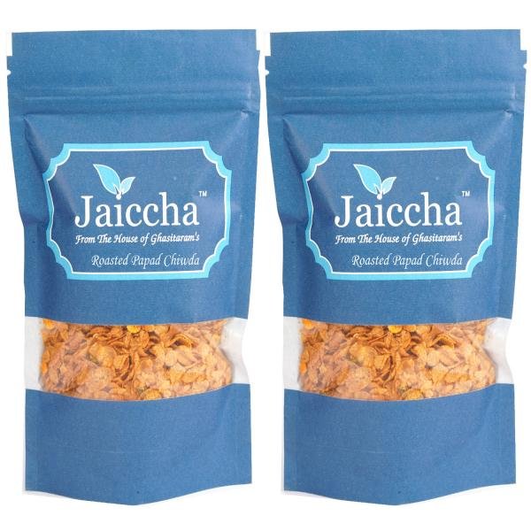 jaiccha namkeen snacks roasted papad chiwda 75 g blue pouch pack of 2 product images orviwaao6ld p591124962 0 202202261153