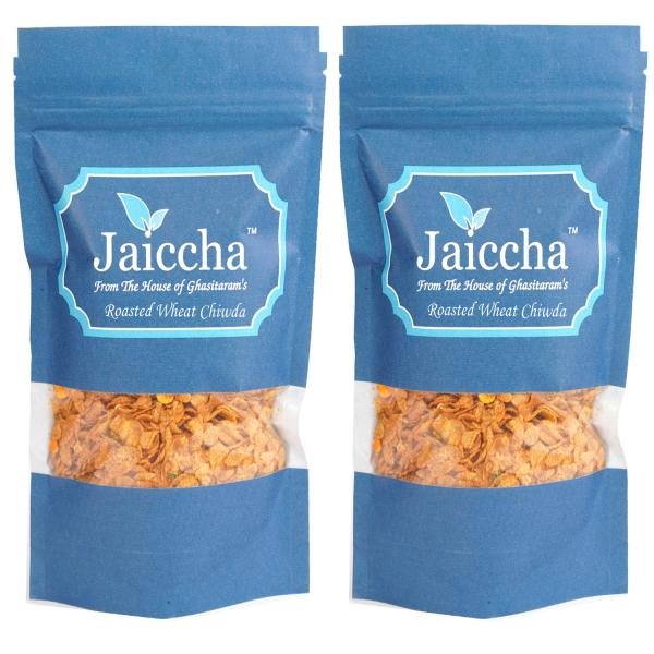 jaiccha namkeen snacks roasted wheat chiwda 100 blue pouch pack of 2 product images orvis7drvoa p591124891 0 202202261151