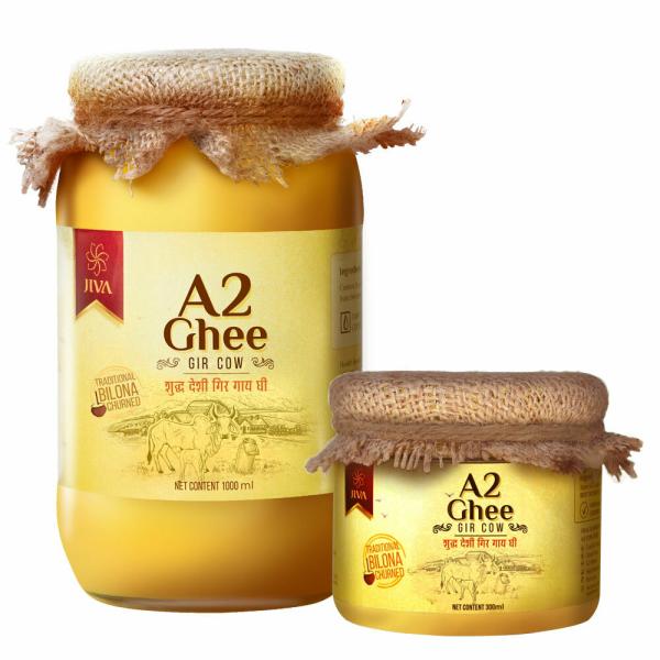 jiva a2 gir cow ghee pure desi ghee 1l 300ml free product images orvixqb2yqx p590997745 0 202201121141