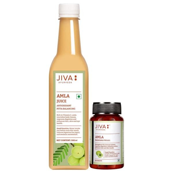 Jiva Amla Tablet And Amla Juice Combo Pack (Pack of 2)