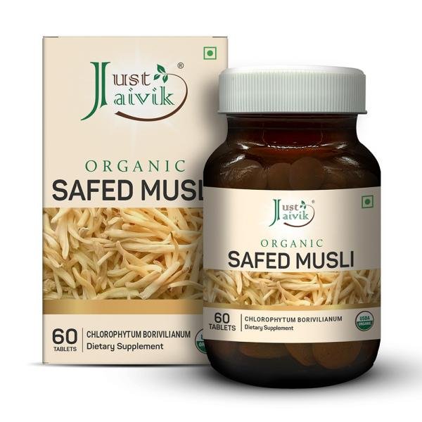 just jaivik organic safed musli tablets 600mg 60 tablets product images orvmglgout7 p590873818 0 202111171919