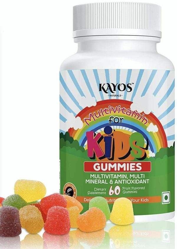 kayos multivitamin gummies for kids teenagers adults with vitamin c d b12 zinc magnesium for immunity brain growth gluten free for men women 60 gummies product images orvqktqgfdi p590977716 0 202201022026