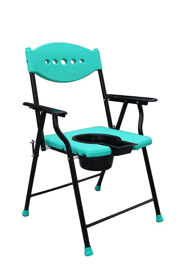 kds surgical foldable bathroom stool portable bedside commode seat with back and hand rest shower stool for pregnant women elders bathing chair black commode chair 005 with pot c green product images orv4wdgmmsy p590963940 0 202112290641