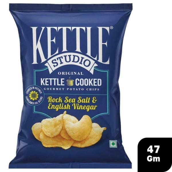 Kettle Studio Roch Sea Salt & English Vinegar Gourmet Potato Chips 47 g