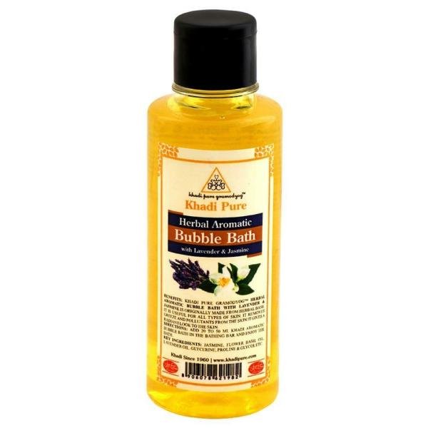 khadi pure herbal aromatic bubble bath with lavender jasmine 210 ml product images o491436416 p590113397 0 202203170459