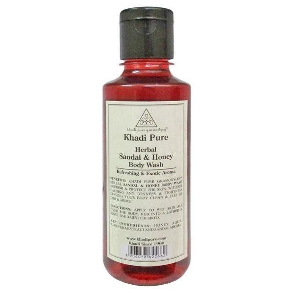 khadi pure herbal sandal honey body wash 210 ml product images o491436535 p590113405 0 202203151705