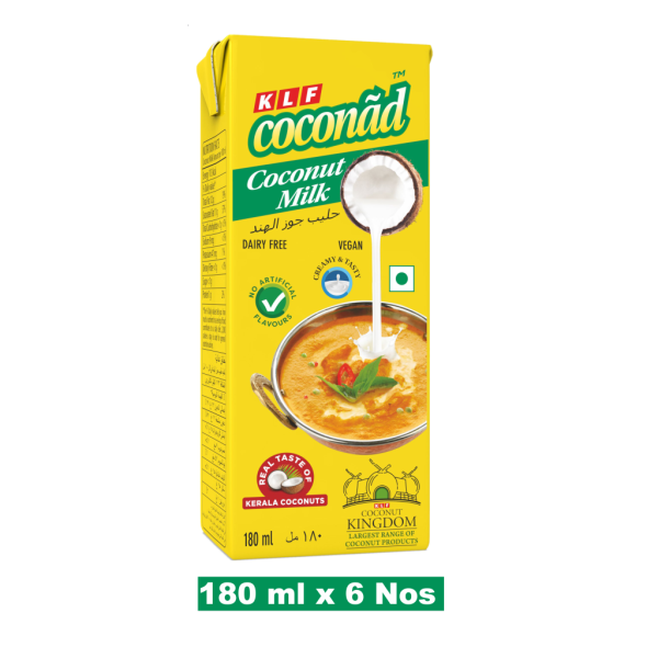 klf coconad vegan coconut milk 180 ml pack of 6 product images orvkzcpqpki p592273897 0 202211231820