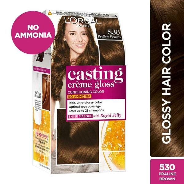 l oreal paris casting creme gloss ammonia free conditioning colour praline brown 530 87 5 g 72 ml product images o490819086 p590105821 0 202203170640