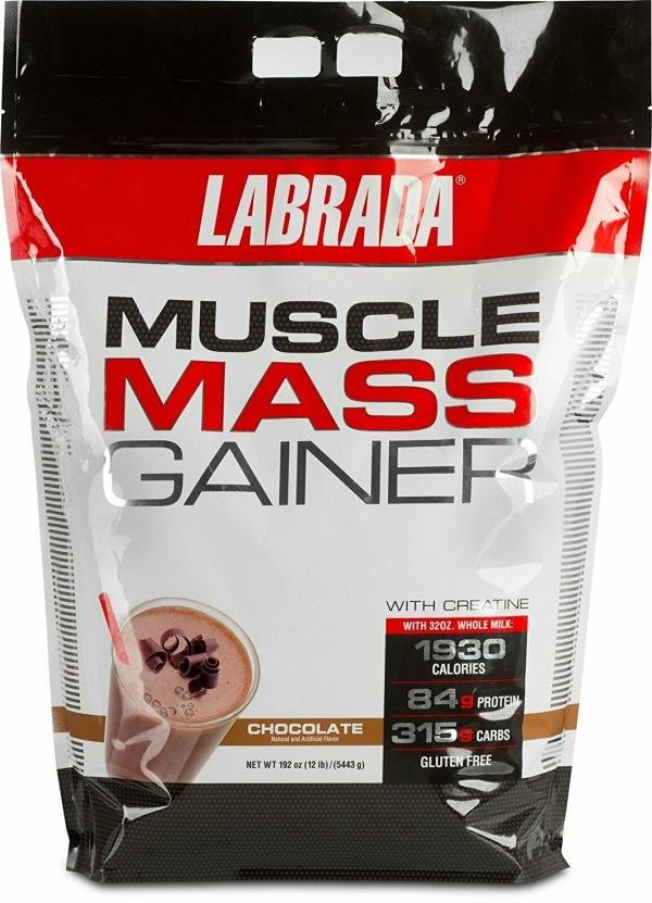 labrada nutrition chocolate muscle mass gainer health supplement with creatine 12 lbs product images orvyol01xuu p590444377 0 202108131715