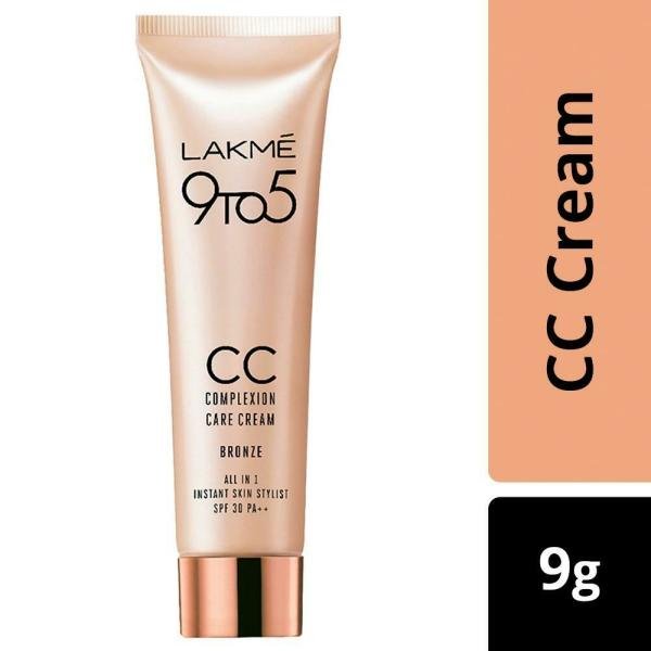 lakme 9 to 5 all in 1 spf 30 pa instant skin stylist cc cream bronze 9 g product images o491282405 p491282405 0 202203170359