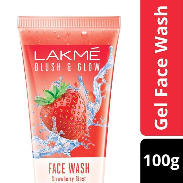 Lakme Blush & Glow Strawberry Blast Gel Face Wash 100 g