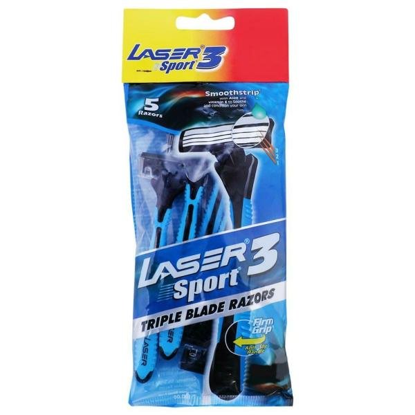 laser sport 3 manual shaving razor 3 blades 5 pcs product images o490003074 p490003074 0 202203170924
