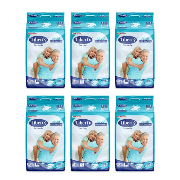 liberty adult diaper extra large 10 s pcs 120 170 cms 48 68 inch adult diapers xl 60 pieces pack of 6 product images orvytaa9xer p591091560 0 202202251012