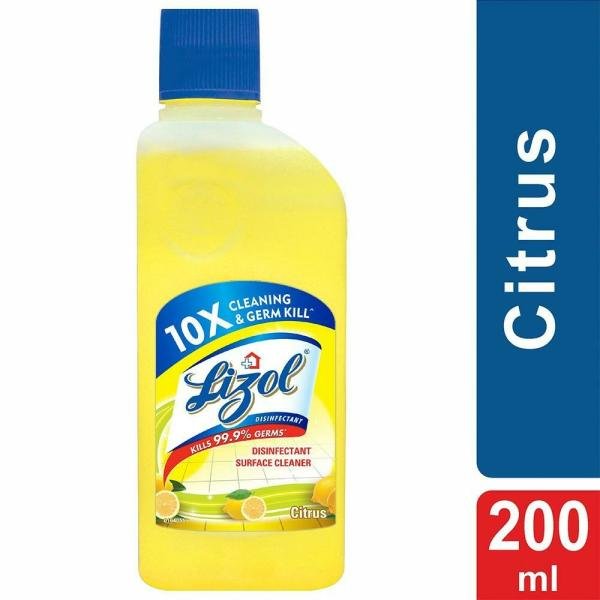 Lizol Citrus Disinfectant Surface Cleaner 200 ml