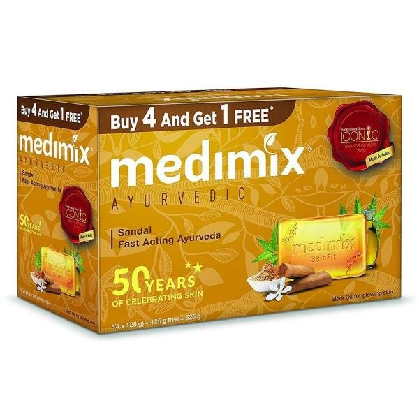 medimix ayurvedic sandal soap 125 g buy 4 get 1 free product images o490935474 p490935474 0 202203171004