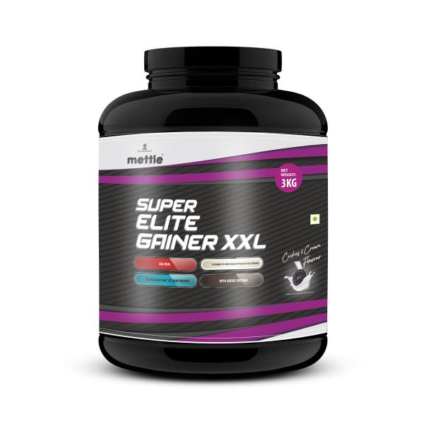 mettle super elite gainer xxl cookies cream milkshake protein powder 3 kg product images orvhr0hqvbo p590898308 0 202111241510