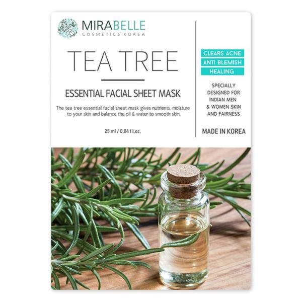 mirabelle korea tea tree essential facial sheet mask 25 ml 0 20210226