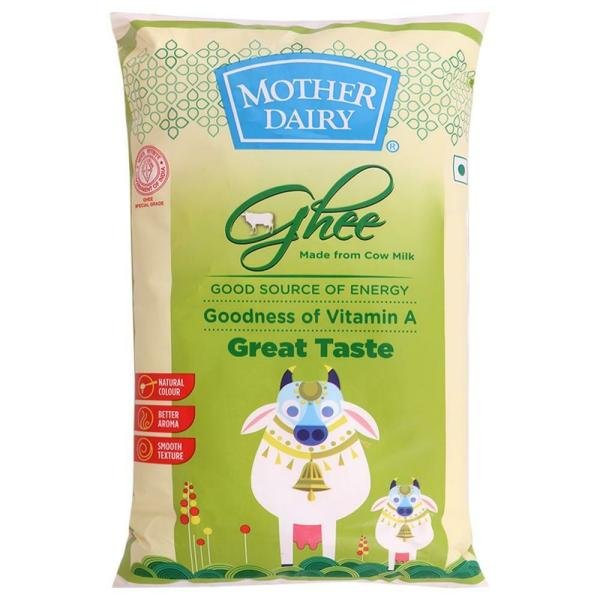 mother dairy cow ghee 1 l pouch product images o491089733 p590087548 0 202203170450