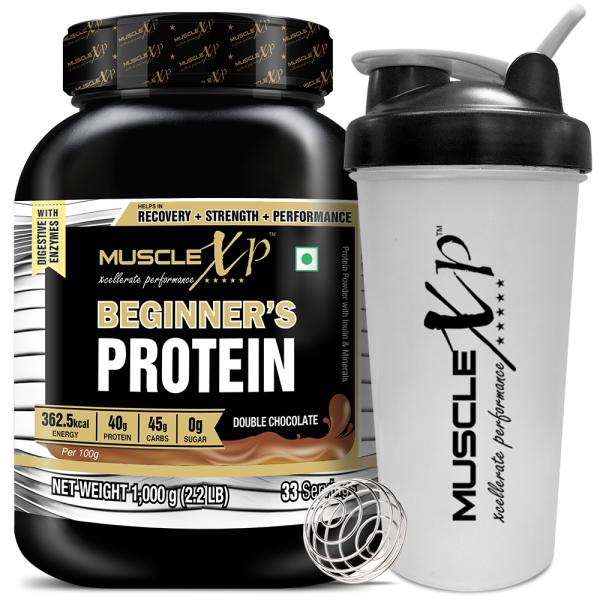 musclexp beginner s protein with digestive enzymes with whey protein double chocolate 1kg 2 2lb shaker product images orvjhazhcpo p591124900 0 202202261151