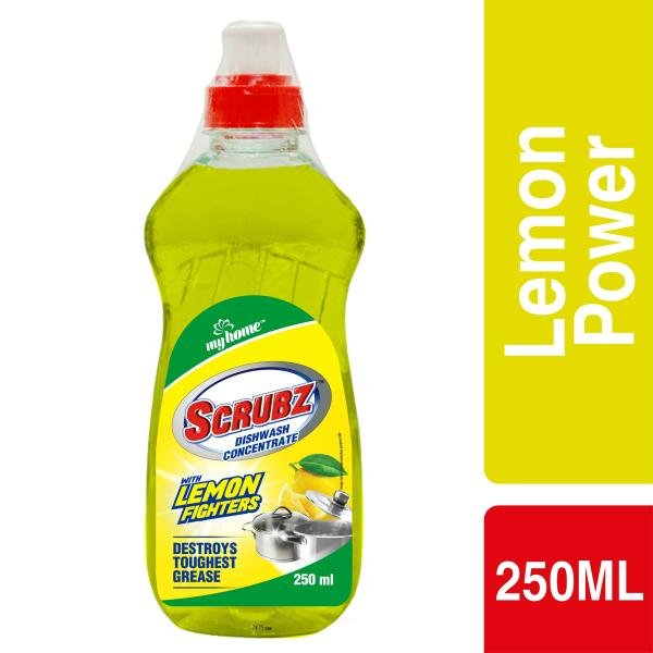 My Home Scrubz Lemon Dishwash Liquid 250 ml