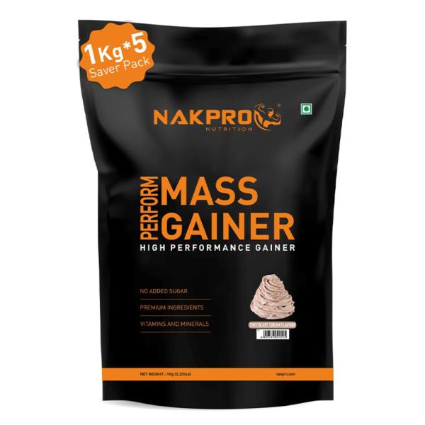 nakpro perform mass gainer 5 kg cream chocolate flavour pack of 5 product images orvlioyhuin p591136742 0 202202262356